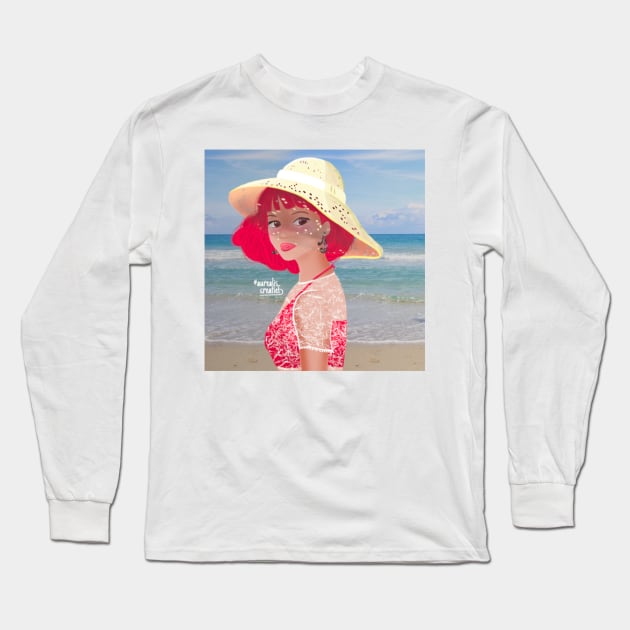 Beach Princess Long Sleeve T-Shirt by Aurealis